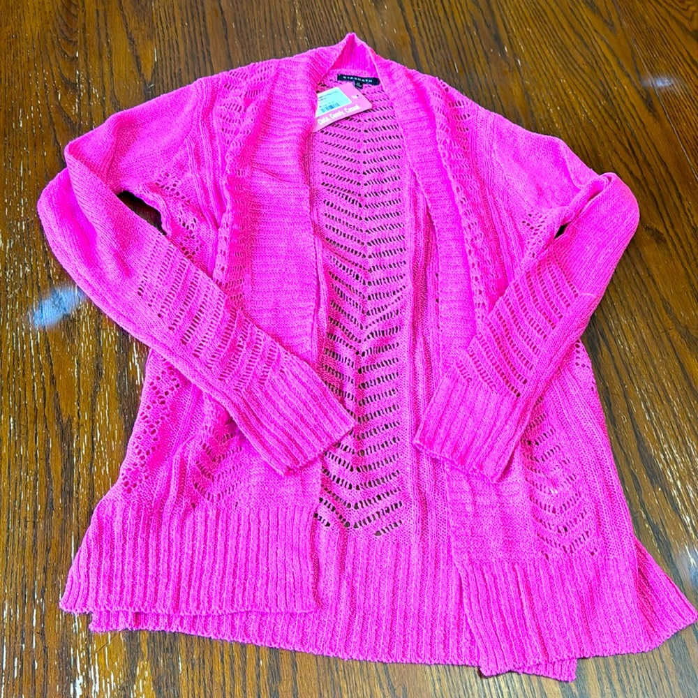 Hot Pink Cardigan NWT